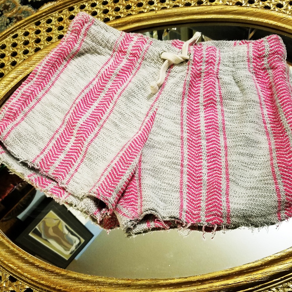 Vintage Havana Boho Shorts Grey/Pink